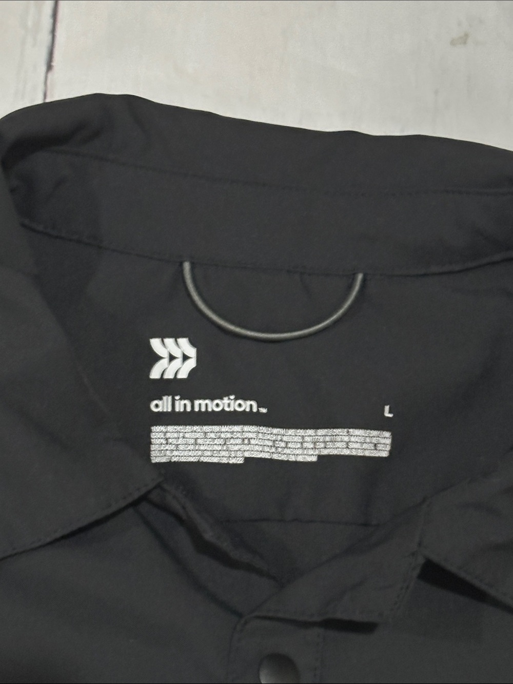 all in motion Black Short-Sleeve Casual Button-Down Shirt size large - Picture 2 of 10